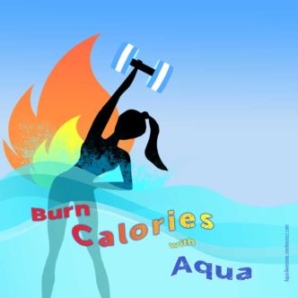 aqua fitness illustration