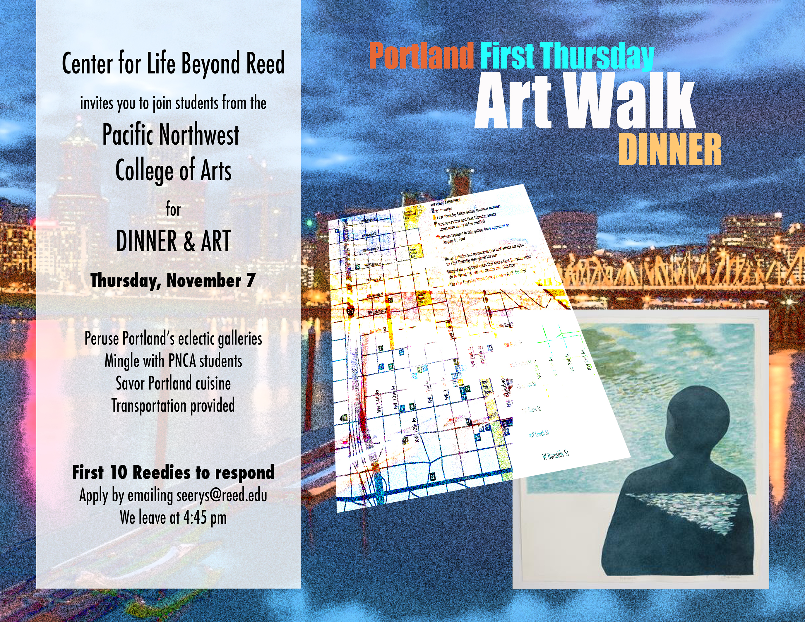 poster for an art walk event